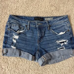 Aeropostale Women's Blue Denim Shorts